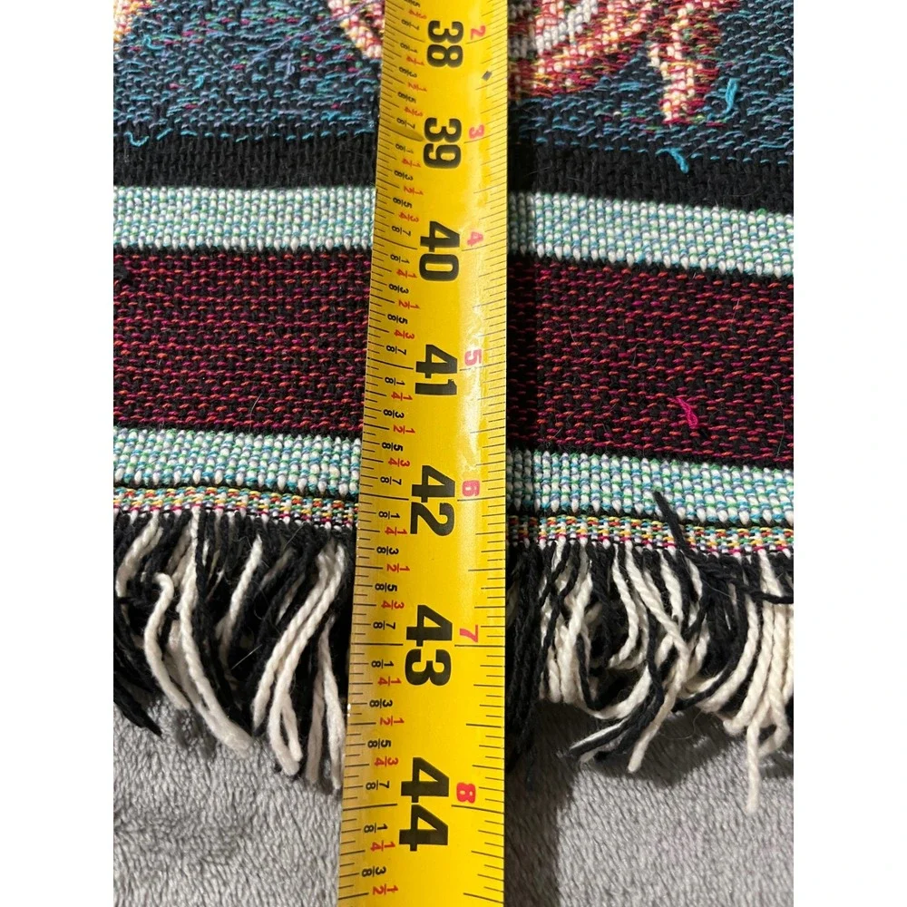 Goodwin Weavers Throw Tapestry Blanket Blue Lighthouse Nautical Woven Cotton